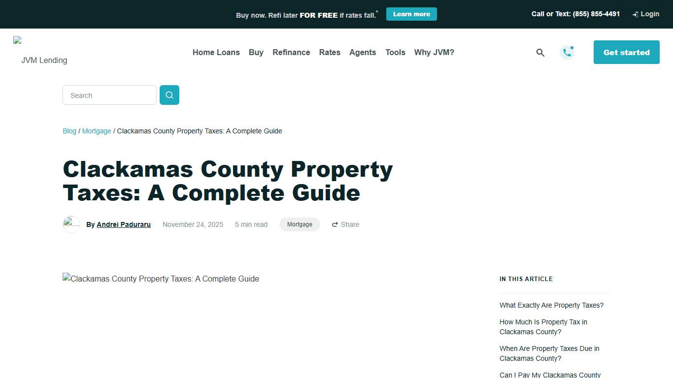 Clackamas County Property Taxes: A Complete Guide - JVM Lending