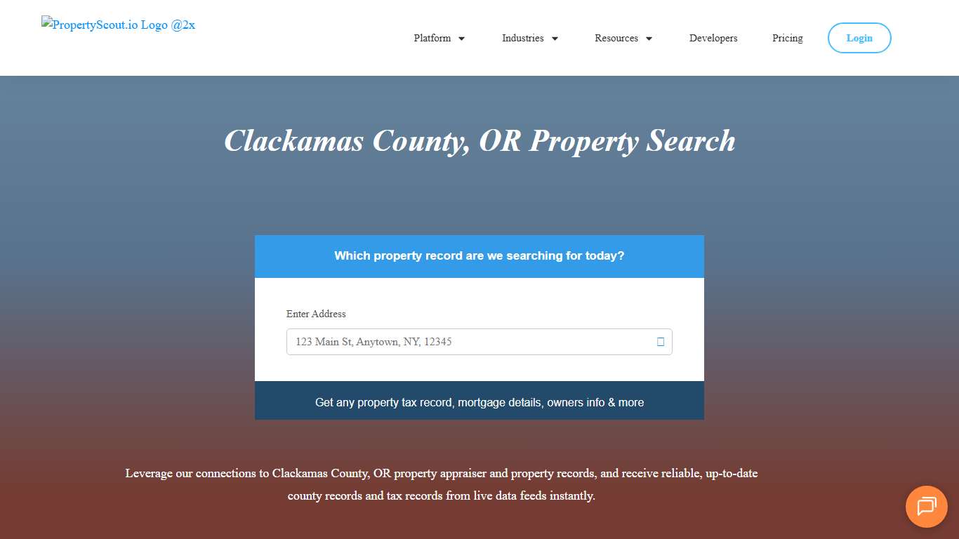 Clackamas County, OR Property Records Search - Propertyscout.io